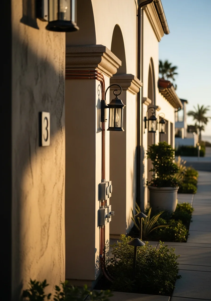 Newport Beach waterfront property with premium architecture and professional exterior finishes.